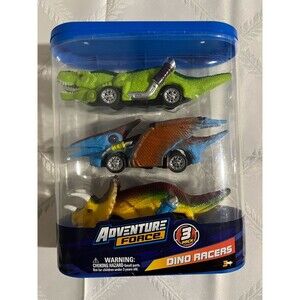 ADVENTURE FORCE 3 PACK DINO RACERS. NEW